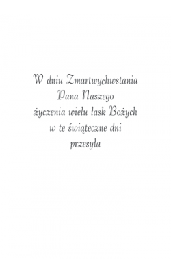 Kartka Wielkanocna z życzeniami BRW-T 13