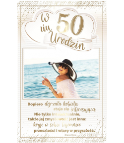 Kartka na 50 urodziny dla kobiety PS14