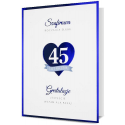 Kartka na 45 rocznicę ślubu szafirową HM2532