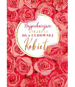 Kartka dla cudownej Kobiety  PR403
