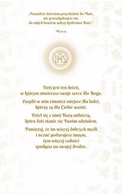 Pamiątka na Komunię elegancka KS8