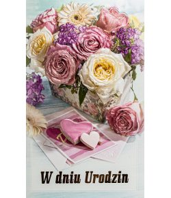 Kartka na urodziny z życzeniami A6435