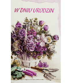 Kartki urodzinowe z życzeniami A6233B