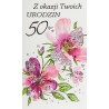 Kartka z okazji 50 urodzin A6367