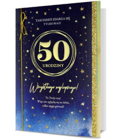 Kartka na 50 urodziny Premium HM2612