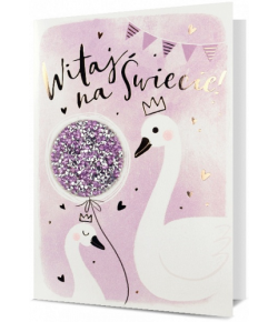 Prezent na Narodziny Córeczki Kartka HM2473