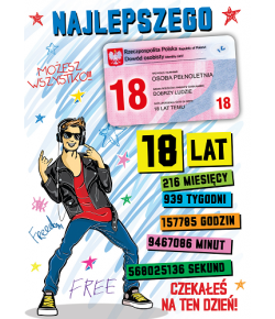 Kartka na 18-tkę z dowodem Party20
