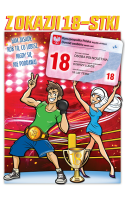 Kartka na 18-tkę z dowodem Party22