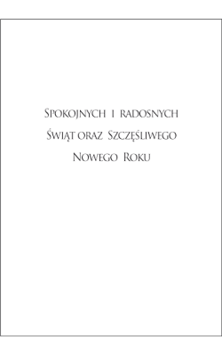 Stroik świąteczny kartka z tekstem  N-T 04