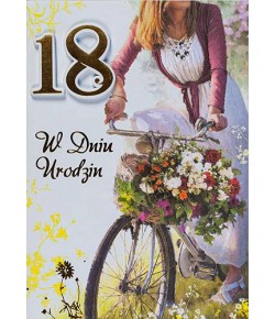 Kartka na 18 urodziny dla dziewczyny M369