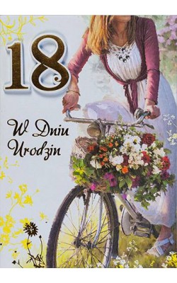 Kartka na 18 urodziny dla dziewczyny M369