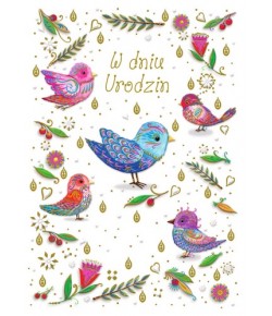 Kartki urodzinowe z życzeniami urocze TS56