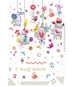 Na Imieniny Kartka z życzeniami romantyczna TS111