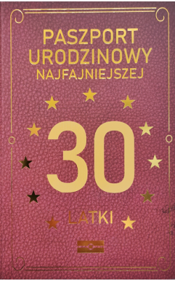 Kartka na 30 urodziny zabawna Paszport JCX36
