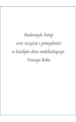 Kartka świąteczna z życzeniami T-T 9