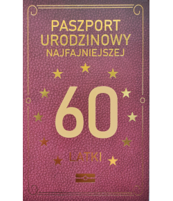 Kartki na 60 urodziny dla Kobiety z humorem JCX42