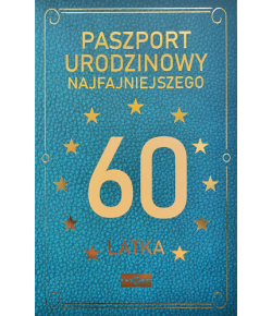 Na 60 urodziny dla Mężczyzny Kartki z humorem JCX41