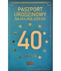 Kartki na 40 urodziny dla Mężczyzny z żartem JCX37