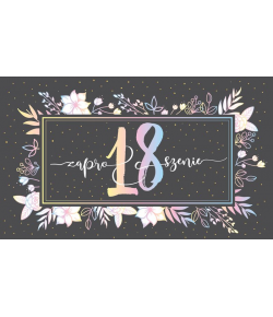 Zaproszenie na 18 urodziny 5 szt PCZP9