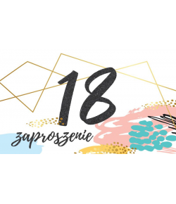 Zaproszenia na 18 urodziny 5 szt PCZP10