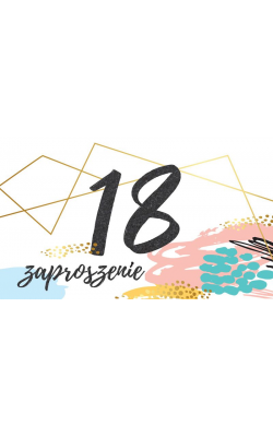 Zaproszenia na 18 urodziny 5 szt PCZP10