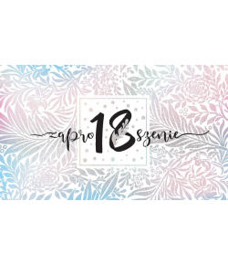 Zaproszenia na 18 urodziny 5 szt PCZP12