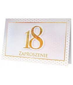 Zaproszenia na osiemnastkę 5 szt PCZP24