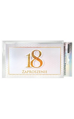Zaproszenia na osiemnastkę 5 szt PCZP24