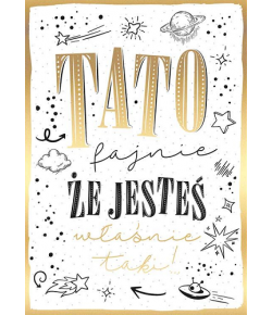 Kartka dla Taty z życzeniami  PR416