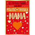 Prezent dla Mamy super kartka PR417
