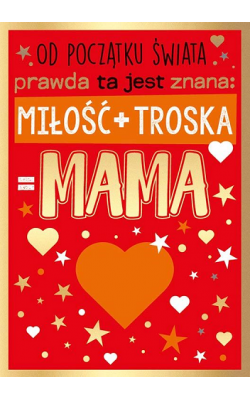 Prezent dla Mamy super kartka PR417