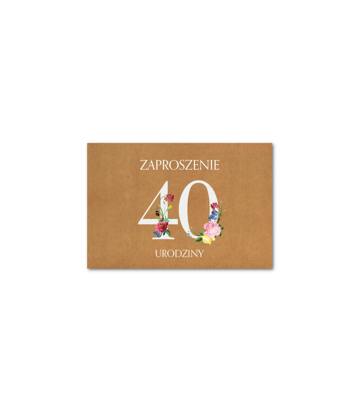 Zaproszenie na 40-te urodziny 10 szt ZT38