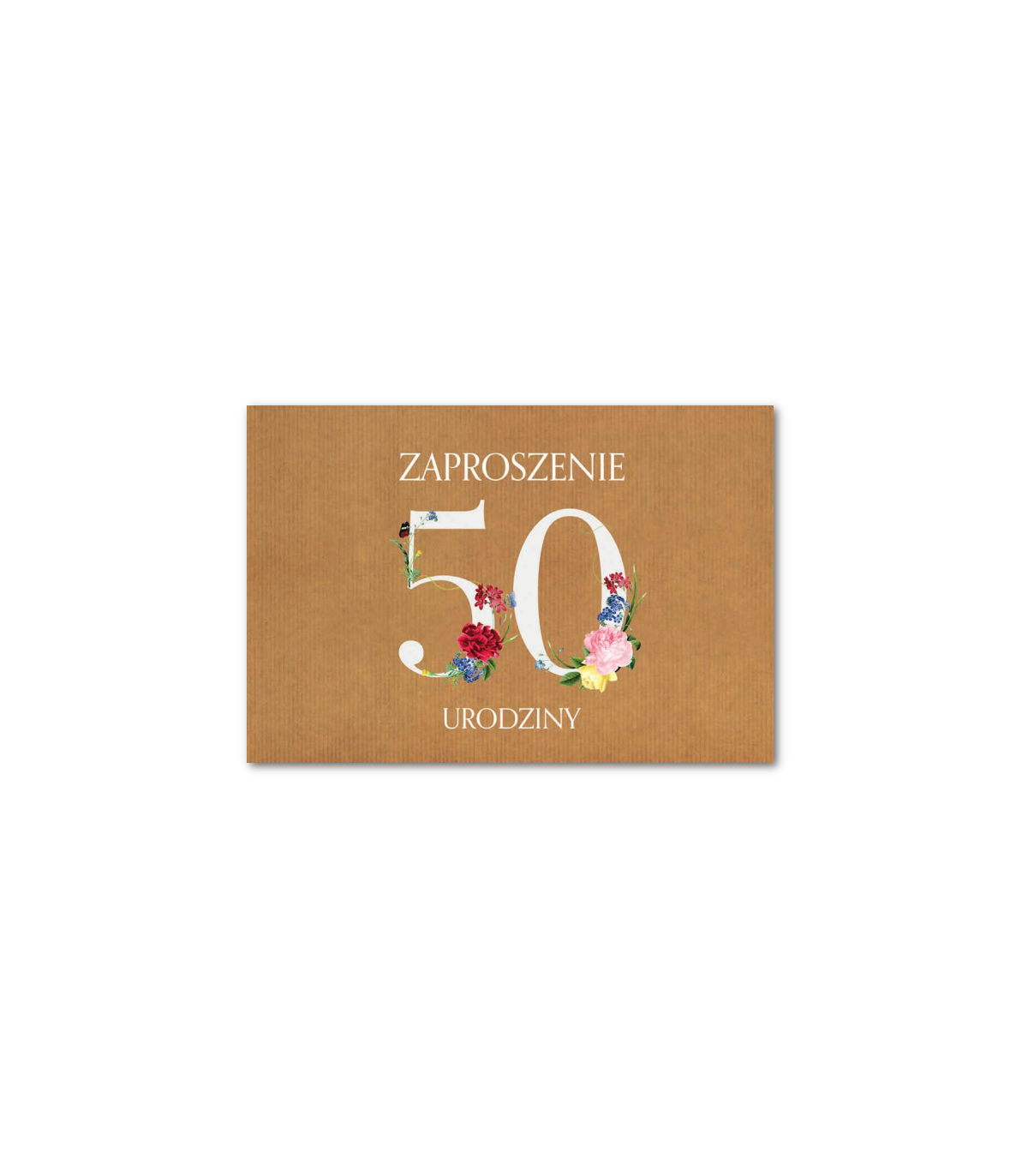 Zaproszenie na 50-te urodziny 10 szt ZT39