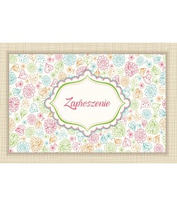 Zaproszenie na imprezę , uroczystość, party 10szt ZT18