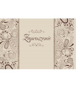 Zaproszenie uniwersalne, eleganckie 10szt ZT16