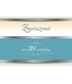 Zaproszenie na 30-te urodziny 10 szt ZT31