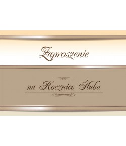Zaproszenie na rocznicę ślubu 10 szt ZT12