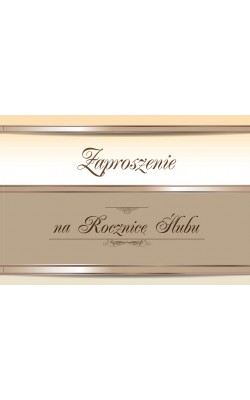 Zaproszenie na rocznicę ślubu 10 szt ZT12