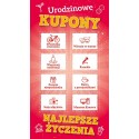 Kartka na urodziny dla dziewczyny z kuponami  GIFTB-39
