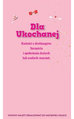 Kartka z prezentami kuponami dla ukochanej GIFTB-43