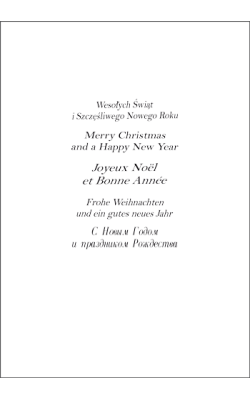 Kartka z tekstem w pięciu językach K-T 113