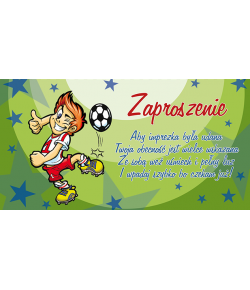 Zaproszenie na imprezę chłopięcą ZSY1