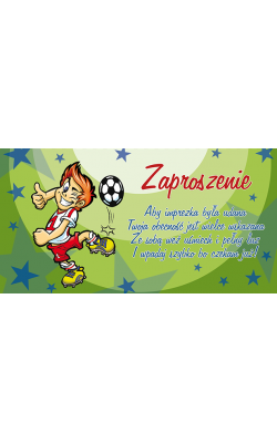 Zaproszenie na imprezę chłopięcą ZSY1