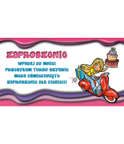 Zaproszenia na urodziny ZSY6
