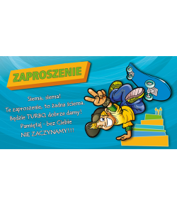 Zaproszenie na urodziny chłopięce ZSY8