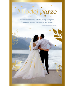 Kartka na ślub romantyczna z mottem SM6