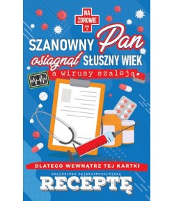 Kartka urodzinowa z receptą dla Mężczyzny JCX53