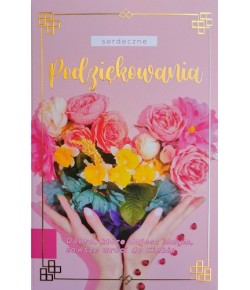 Podziękowania Kartka z mottem i życzeniami 2K90