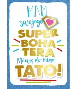 Kartka dla Taty z super życzeniami DK929