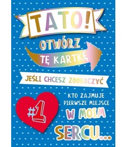 Kartka dla Taty z niespodzianką żart DK931